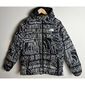 The North Face Boys Reversible Puffer Jacket Hooded 700 Down Black Size XXL Kid